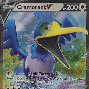 Cramorant V 054/072 Shining Fates Ultra Rare Pokemon Card NM
